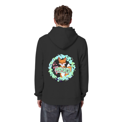 Japan - Fox - Green - Organic Basic Hoodie