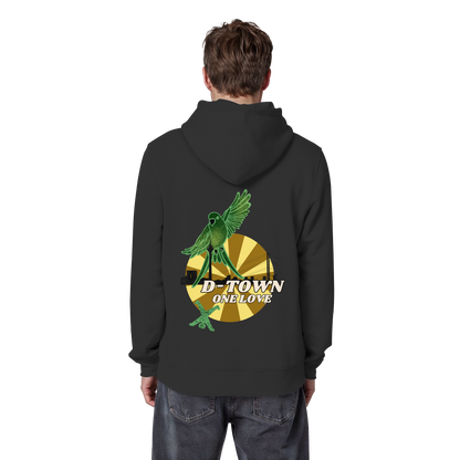 Rising Bird - Green - Organic Basic Hoodie