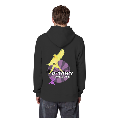 Rising Bird - Yellow - Organic Basic Hoodie