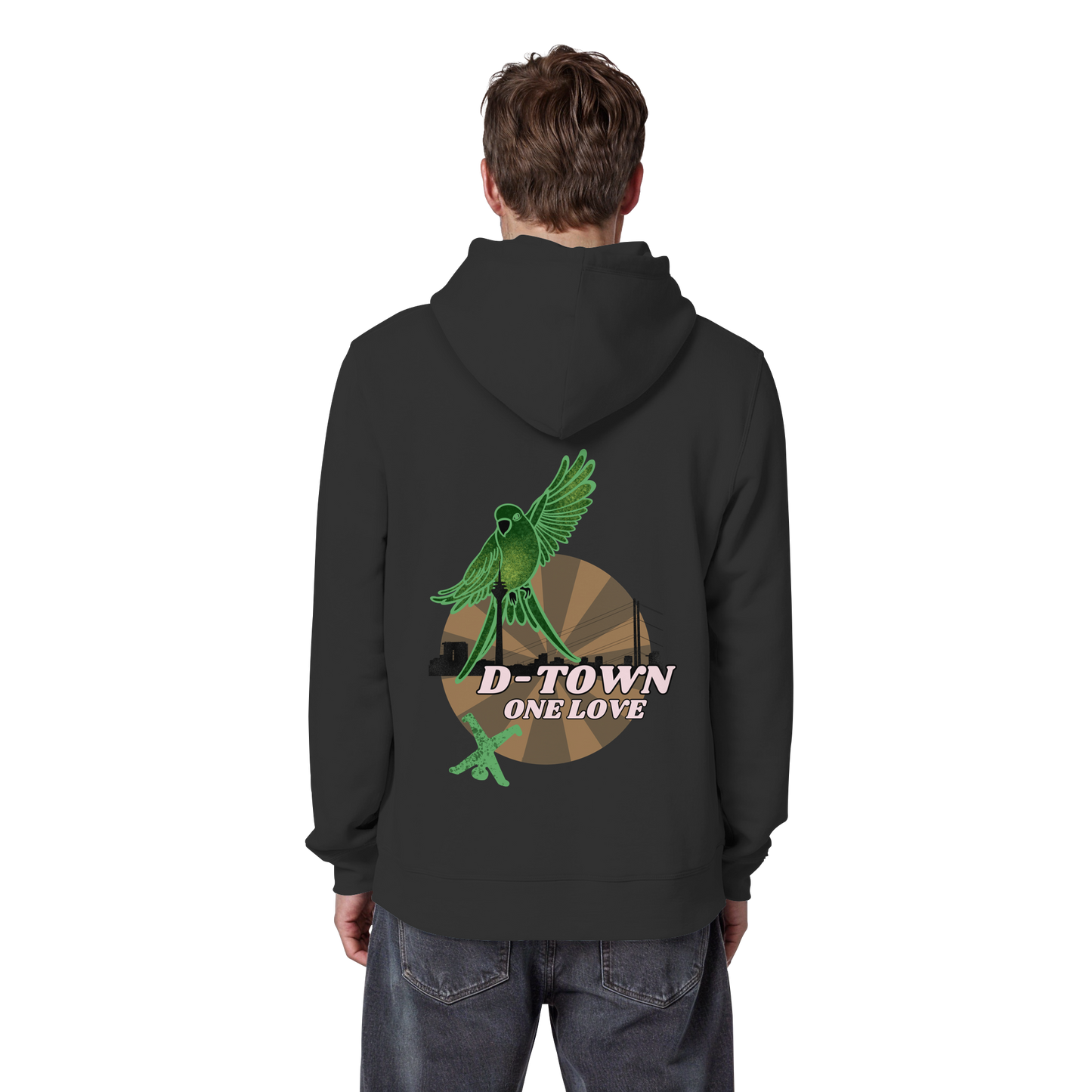 Rising Bird - Maron - Organic Basic Hoodie