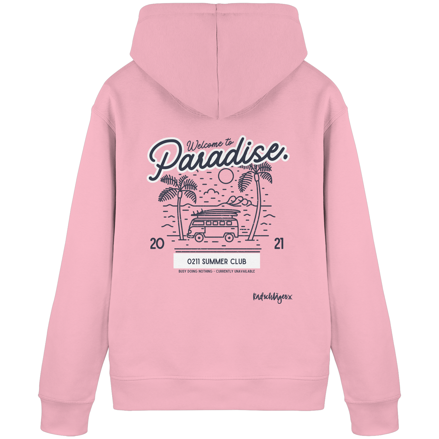 0211 Summer Club - Welcome to Paradise - Organic Basic Hoodie