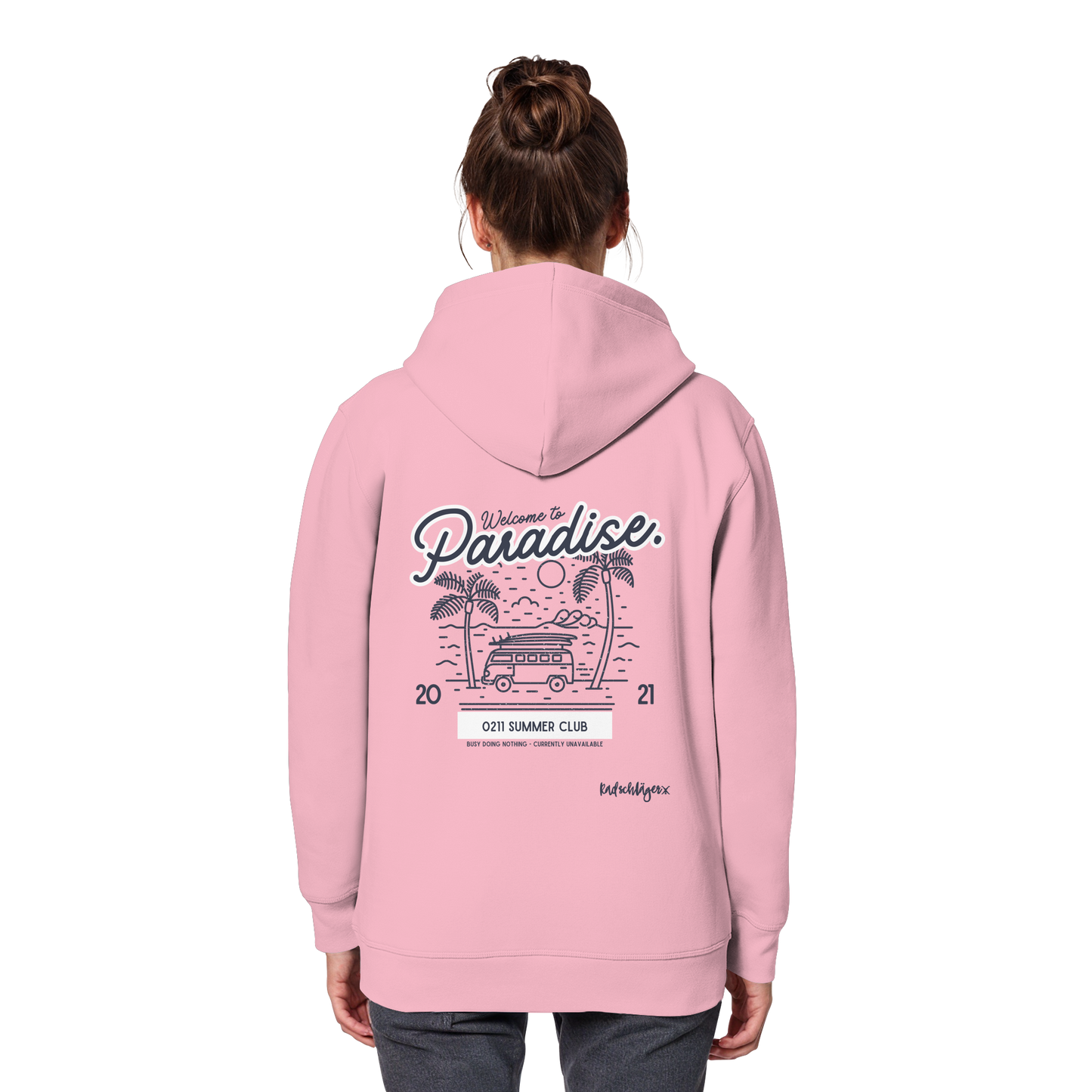 0211 Summer Club - Welcome to Paradise - Organic Basic Hoodie