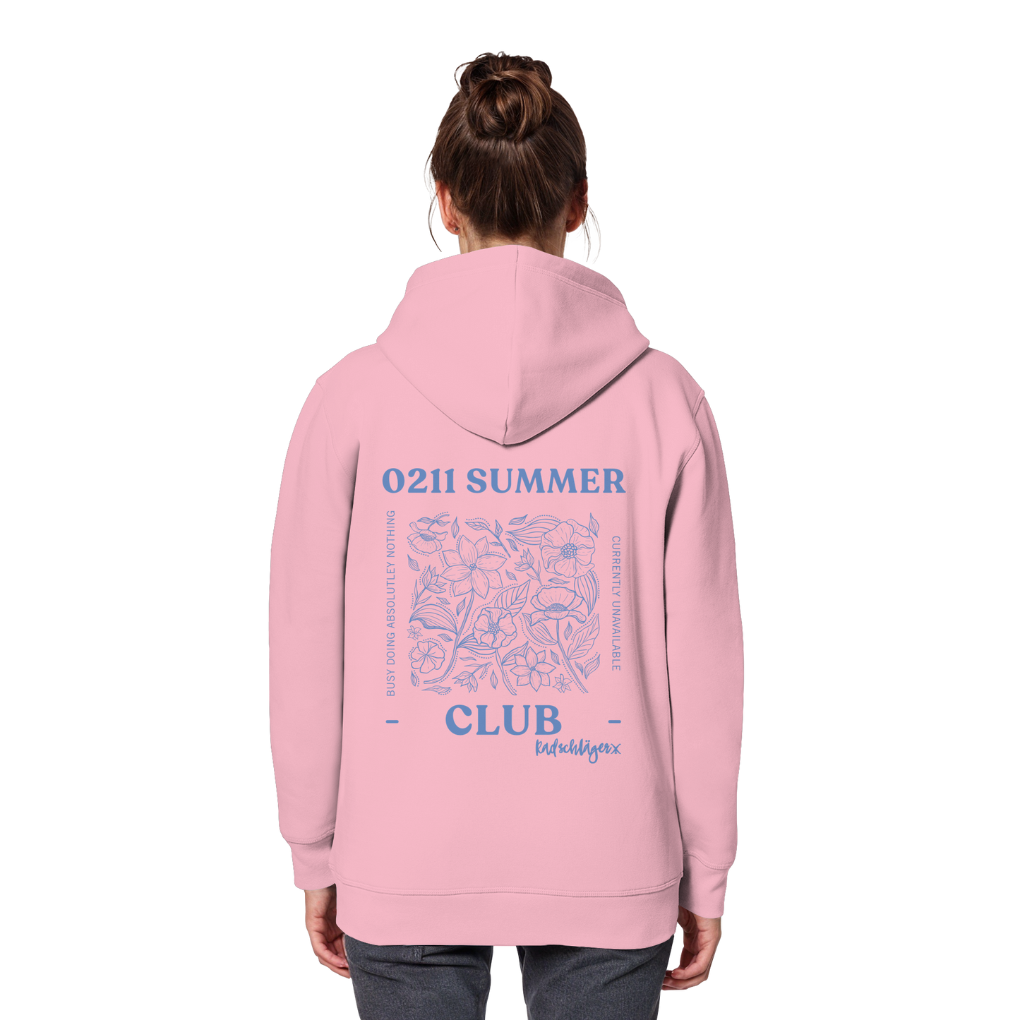 0211 Summer Club - Botanical Drift - Organic Basic Hoodie