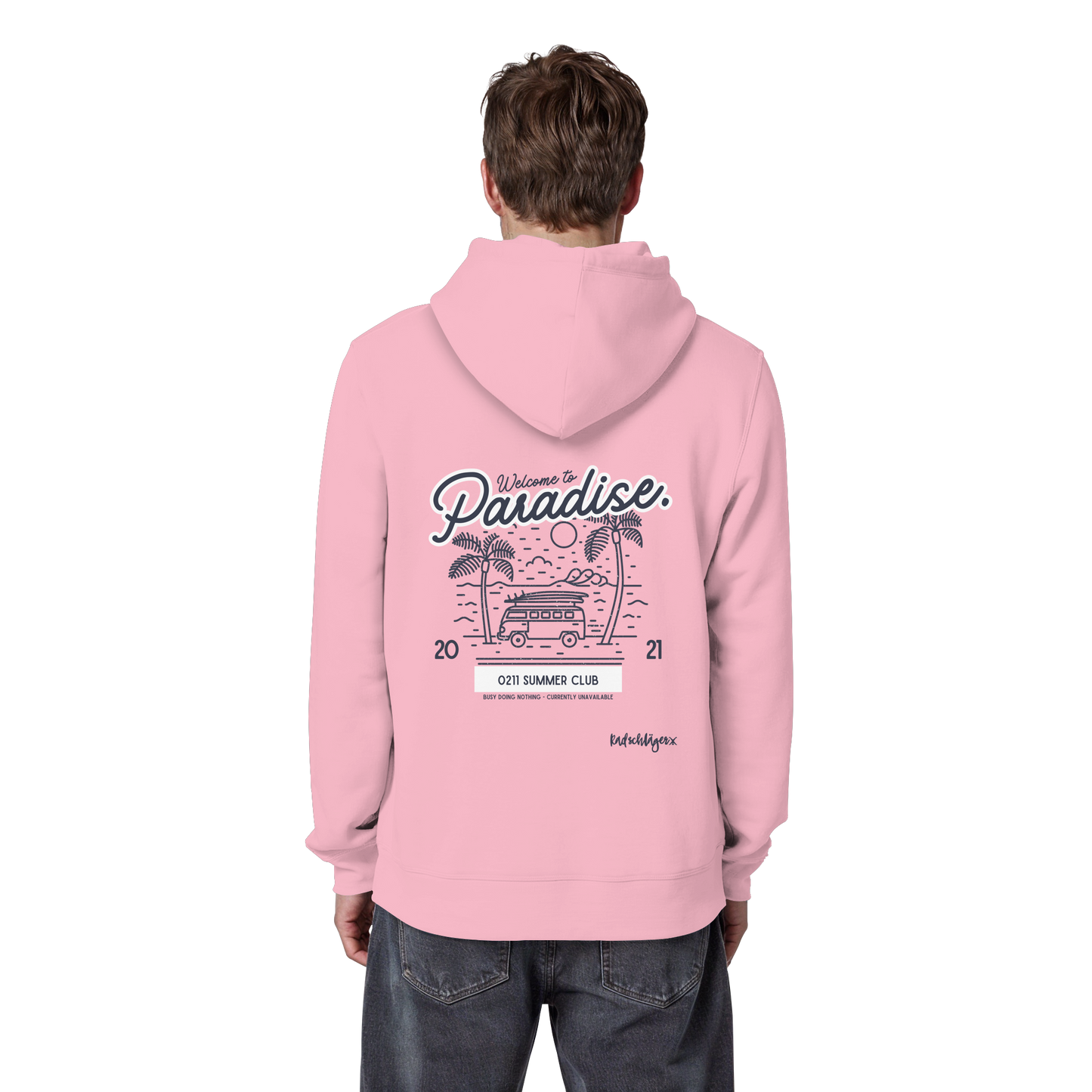 0211 Summer Club - Welcome to Paradise - Organic Basic Hoodie