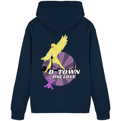 Rising Bird - Yellow - Organic Basic Hoodie