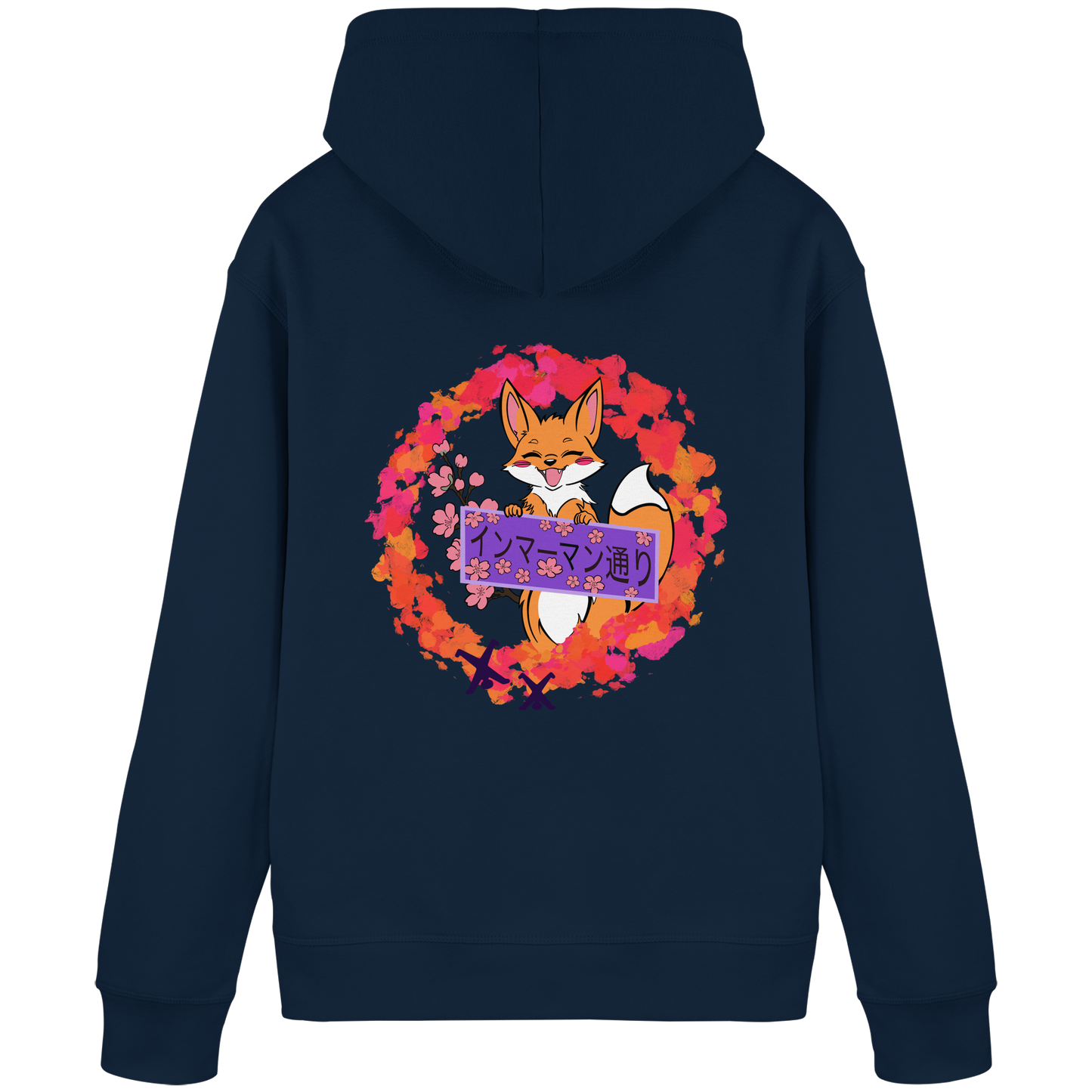 Japan - Fox - Red - Organic Basic Hoodie