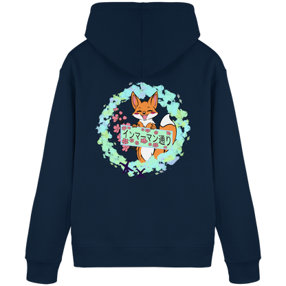Japan - Fox - Green - Organic Basic Hoodie