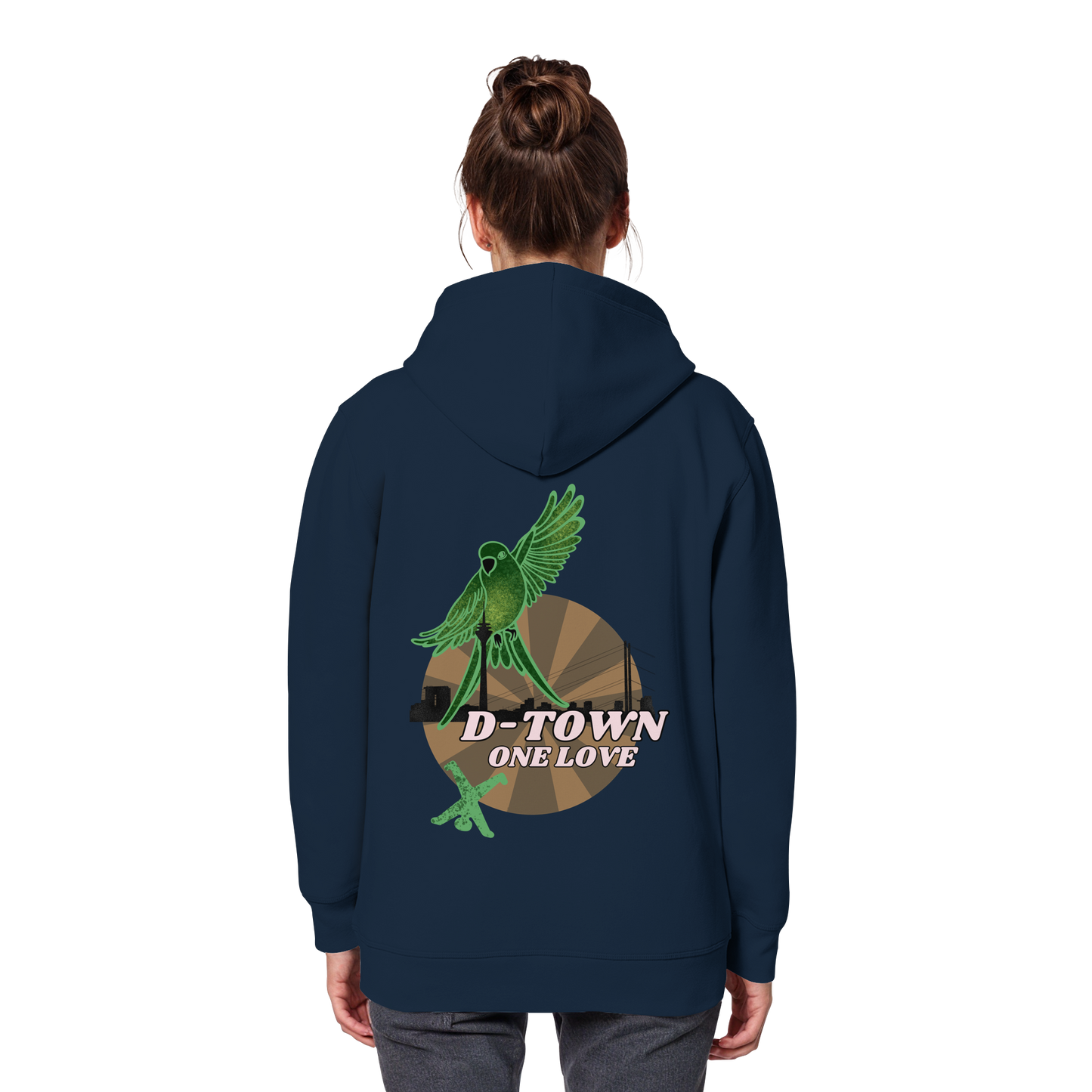 Rising Bird - Maron - Organic Basic Hoodie