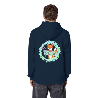 Japan - Fox - Green - Organic Basic Hoodie