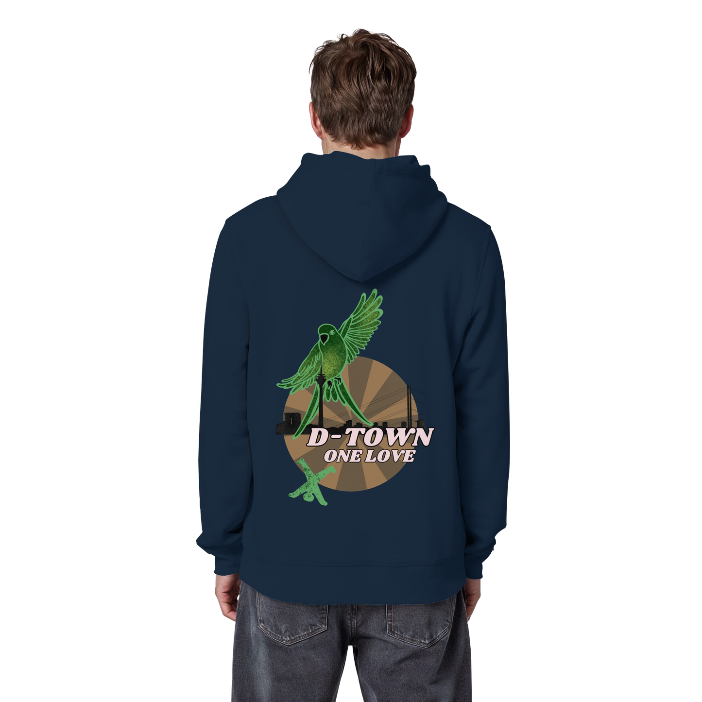 Rising Bird - Maron - Organic Basic Hoodie