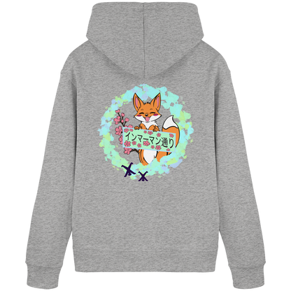 Japan - Fox - Green - Organic Basic Hoodie