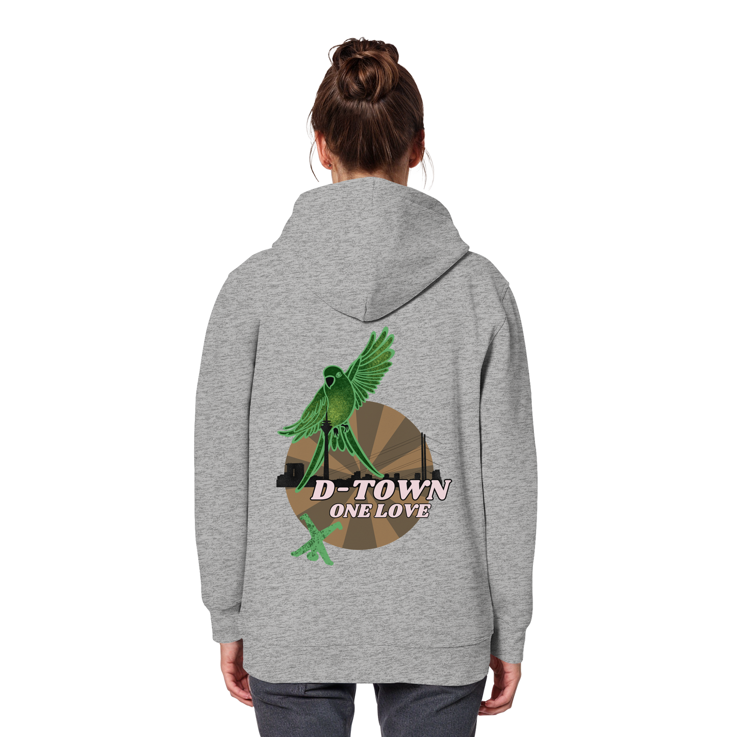 Rising Bird - Maron - Organic Basic Hoodie