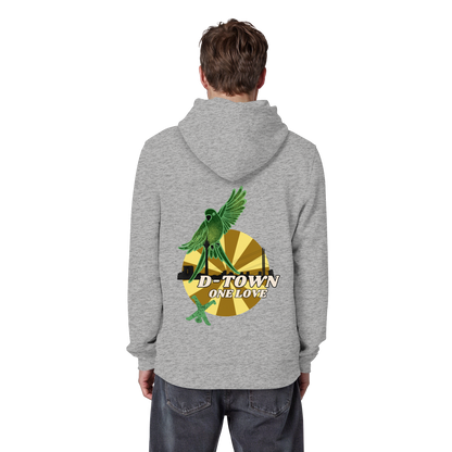 Rising Bird - Green - Organic Basic Hoodie