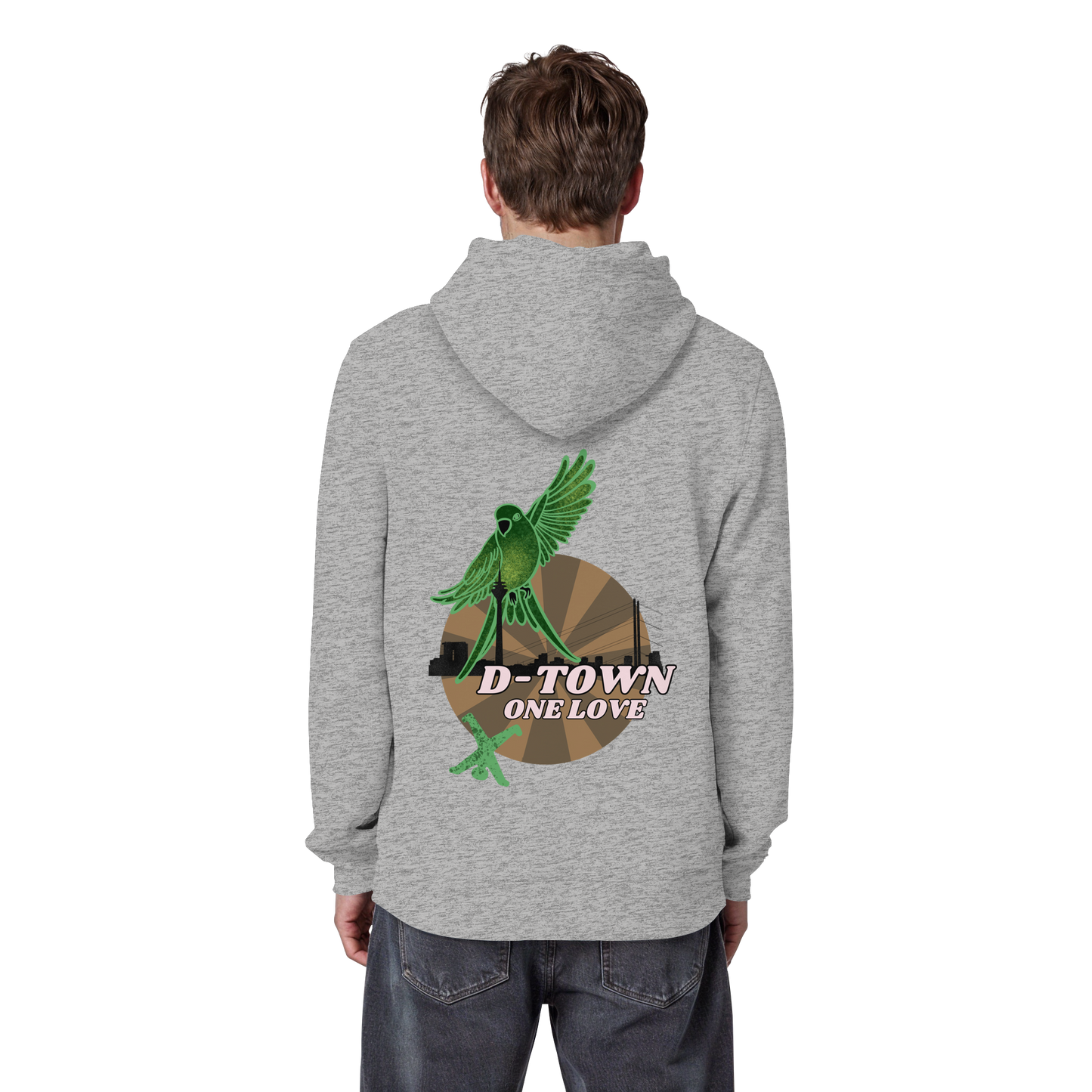 Rising Bird - Maron - Organic Basic Hoodie