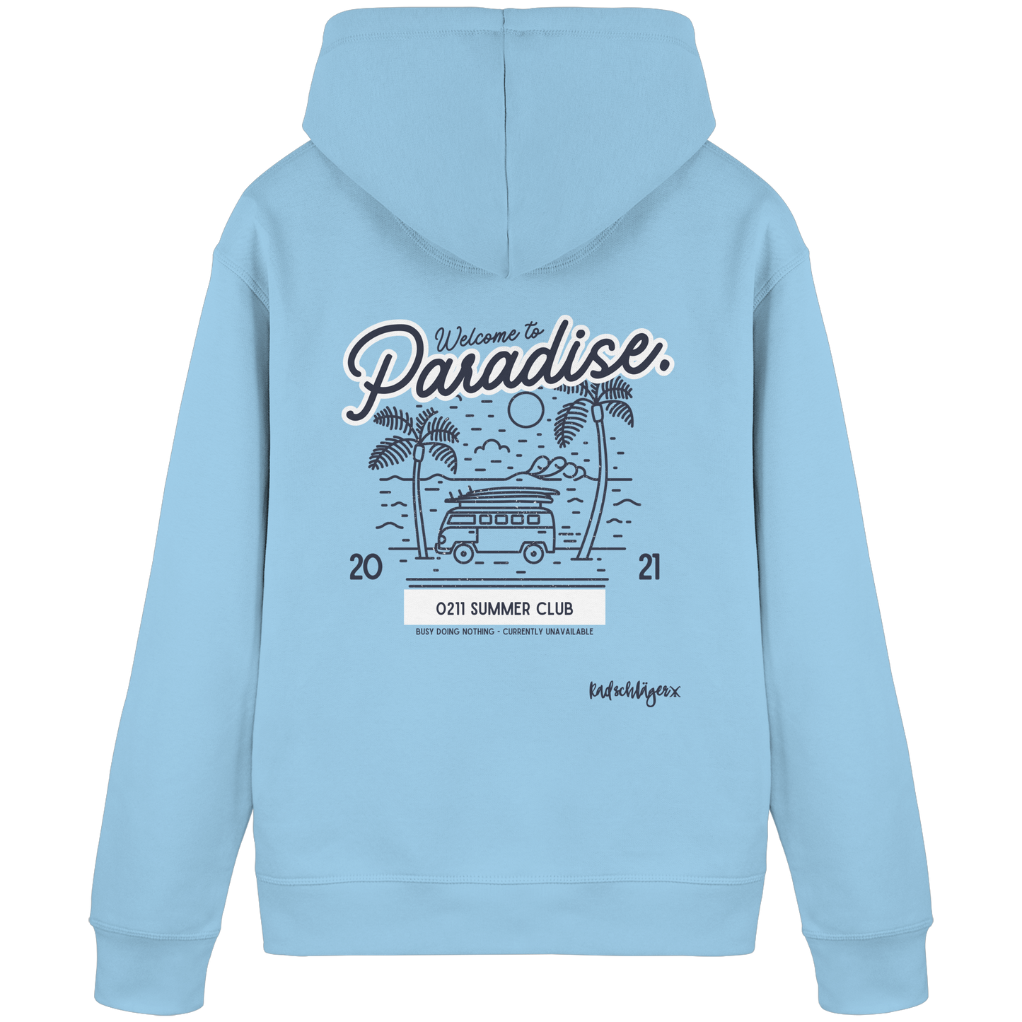 0211 Summer Club - Welcome to Paradise - Organic Basic Hoodie