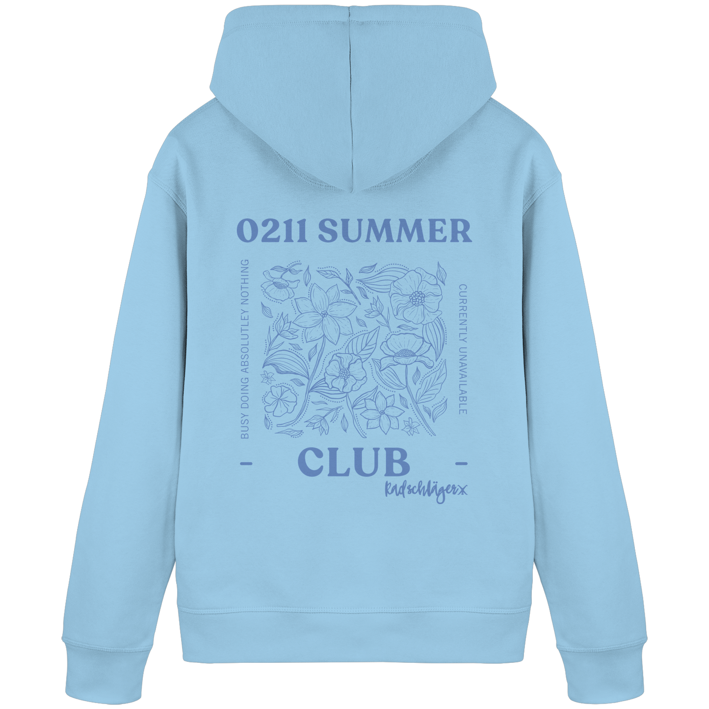 0211 Summer Club - Botanical Drift - Organic Basic Hoodie