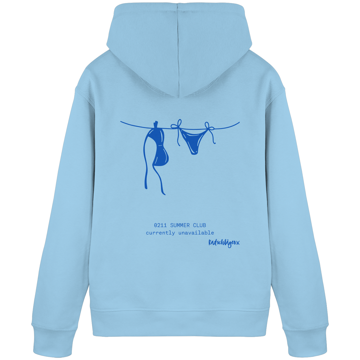 0211 Summer Club - Drying Off - Organic Basic Hoodie