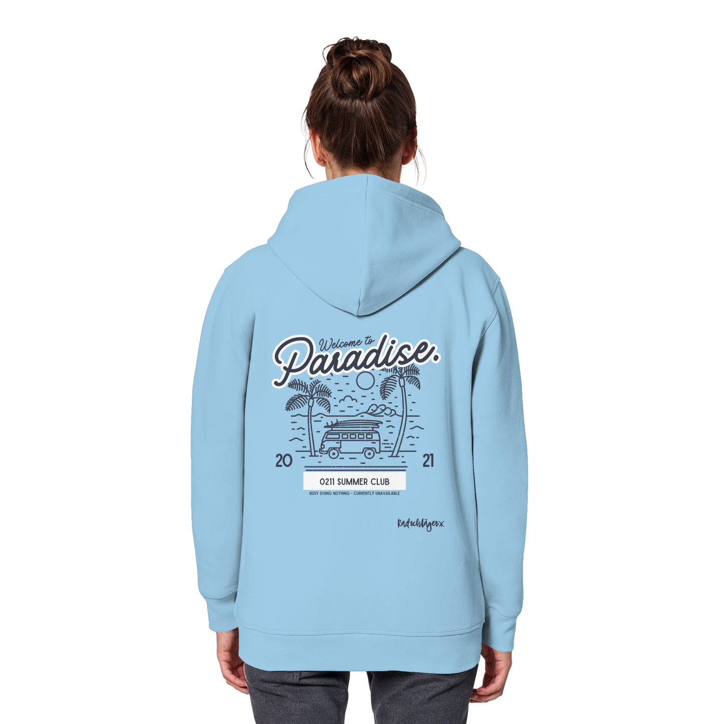 0211 Summer Club - Welcome to Paradise - Organic Basic Hoodie