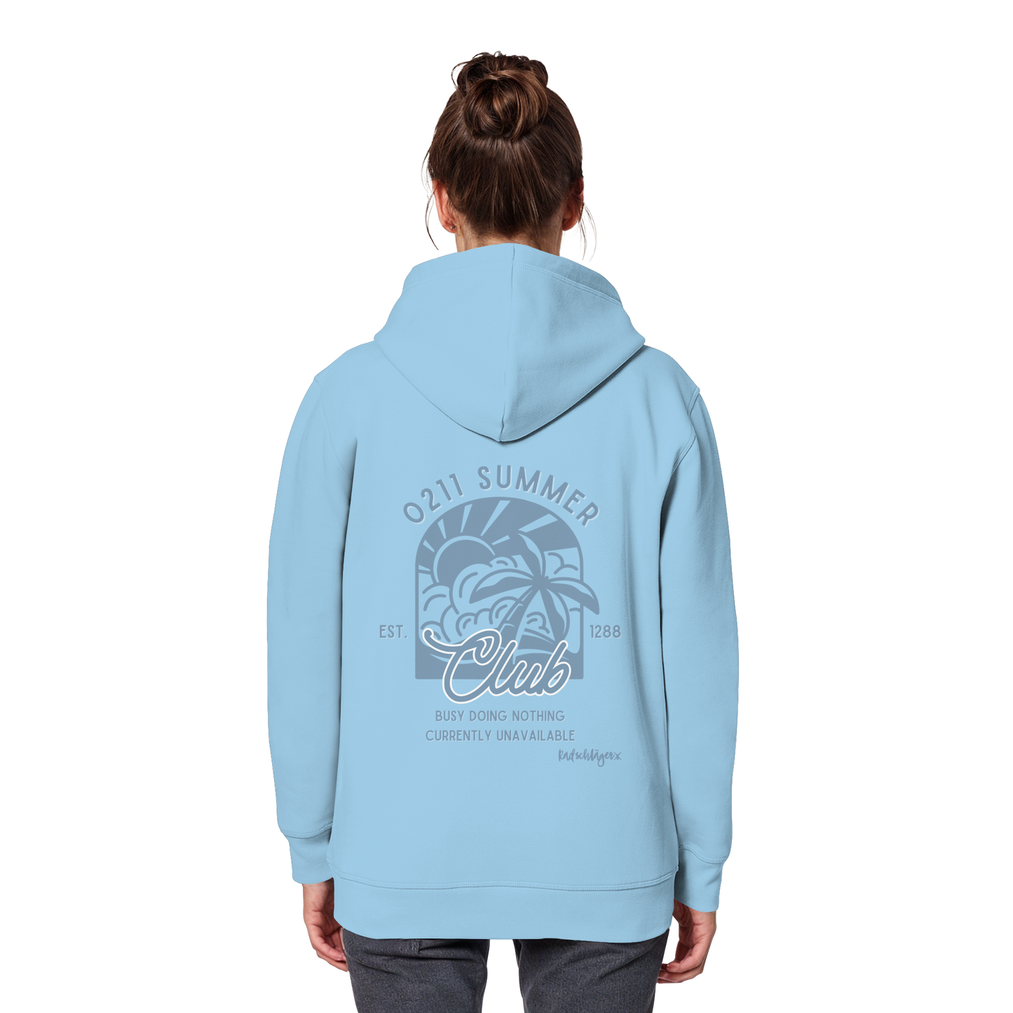 0211 Summer Club - Sunset Routine - Organic Basic Hoodie
