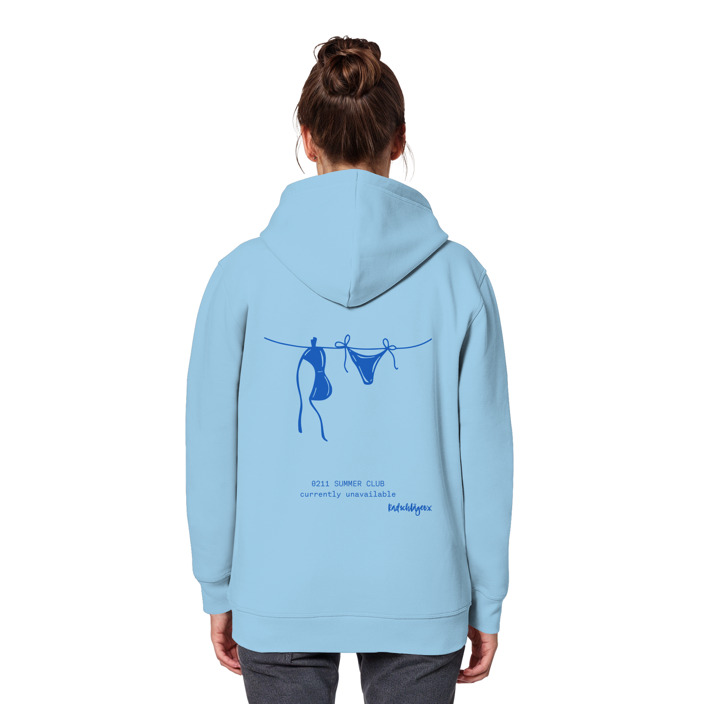 0211 Summer Club - Drying Off - Organic Basic Hoodie