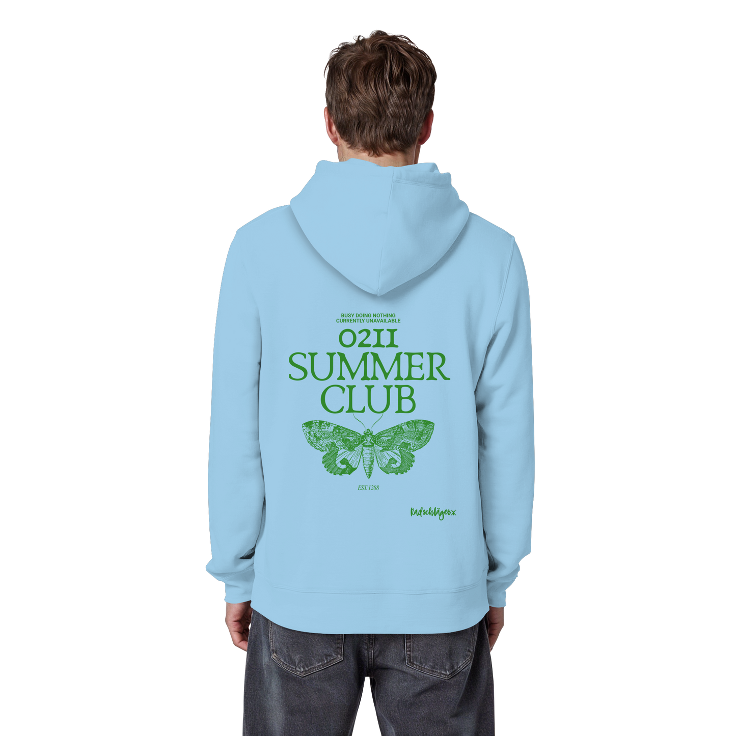 0211 Summer Club - Green Escape - Organic Basic Hoodie