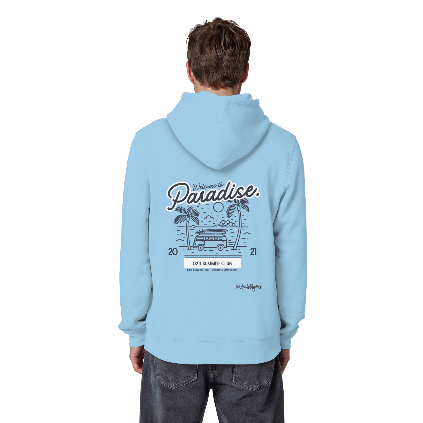 0211 Summer Club - Welcome to Paradise - Organic Basic Hoodie