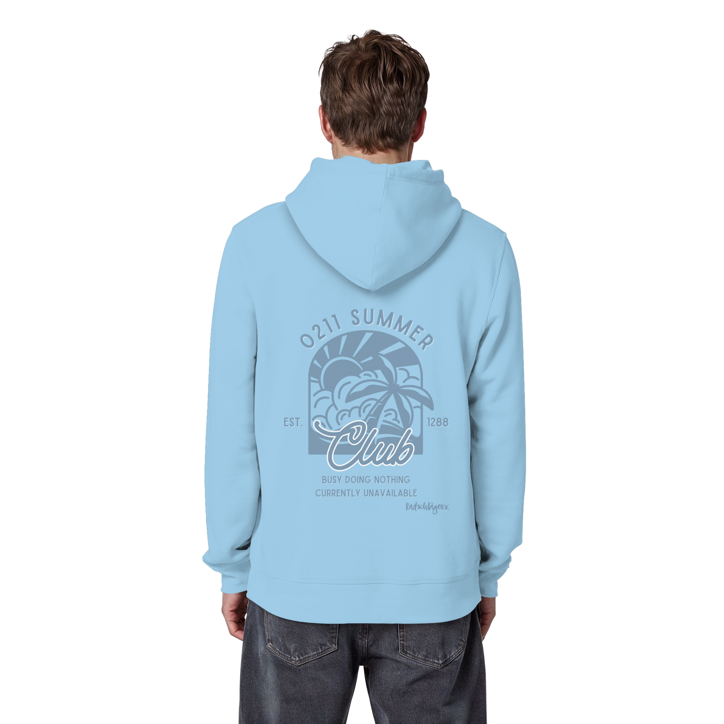 0211 Summer Club - Sunset Routine - Organic Basic Hoodie