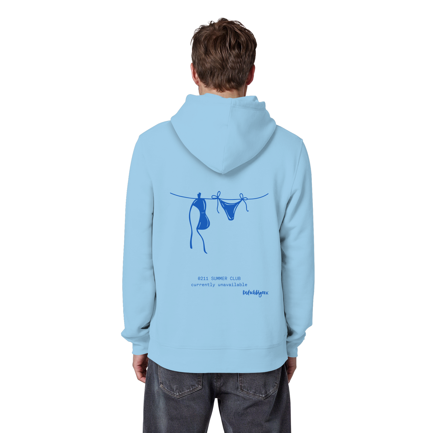 0211 Summer Club - Drying Off - Organic Basic Hoodie