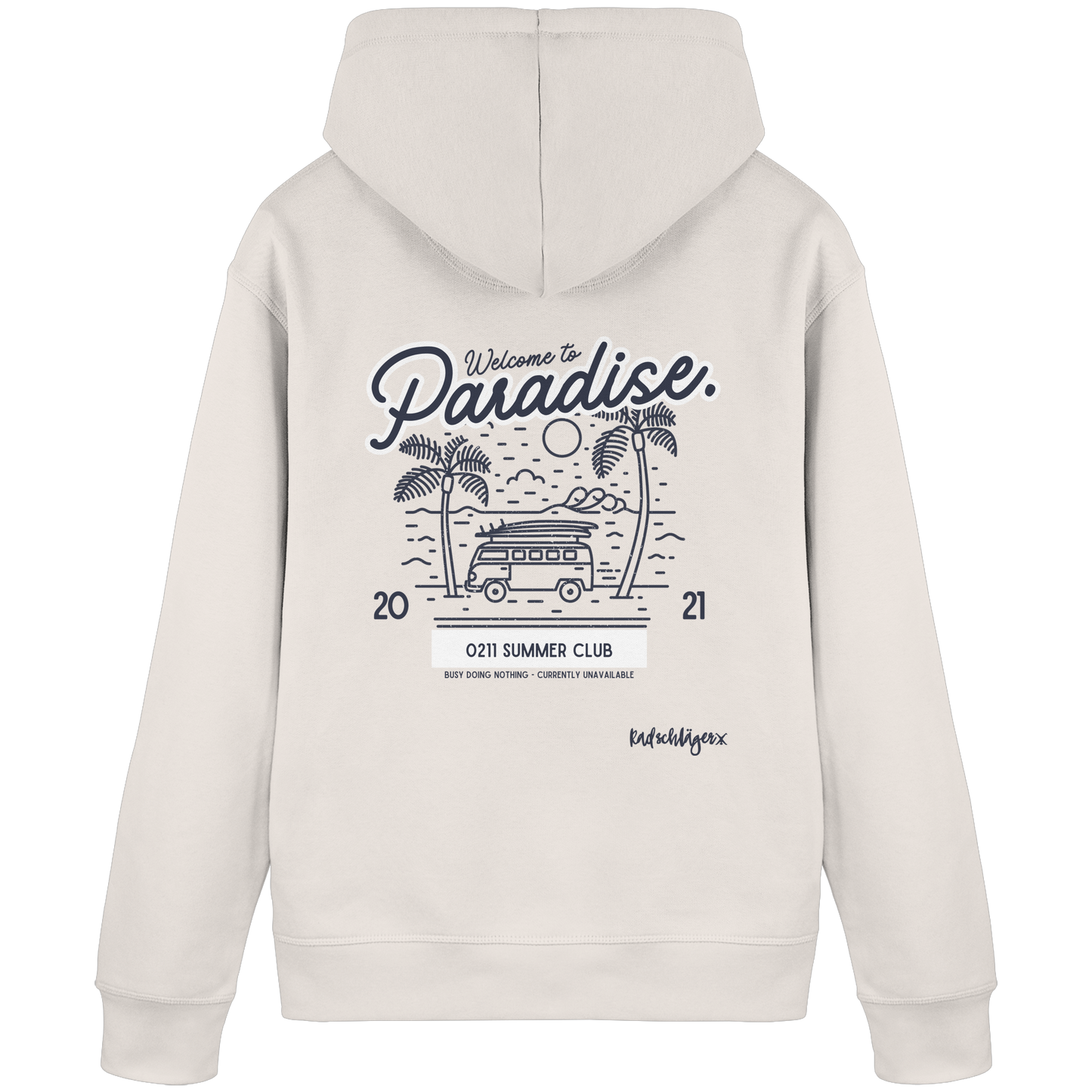 0211 Summer Club - Welcome to Paradise - Organic Basic Hoodie