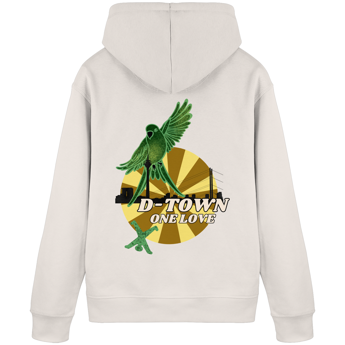 Rising Bird - Green - Organic Basic Hoodie