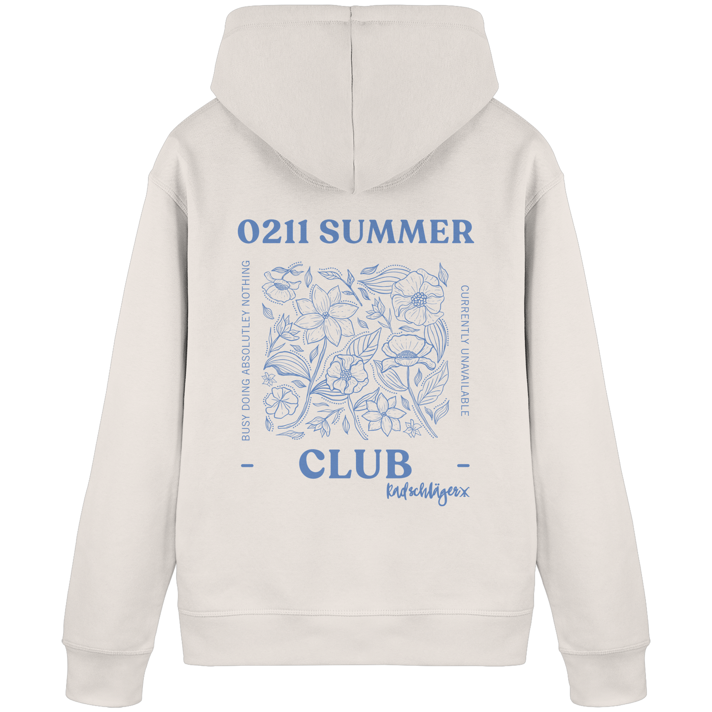 0211 Summer Club - Botanical Drift - Organic Basic Hoodie