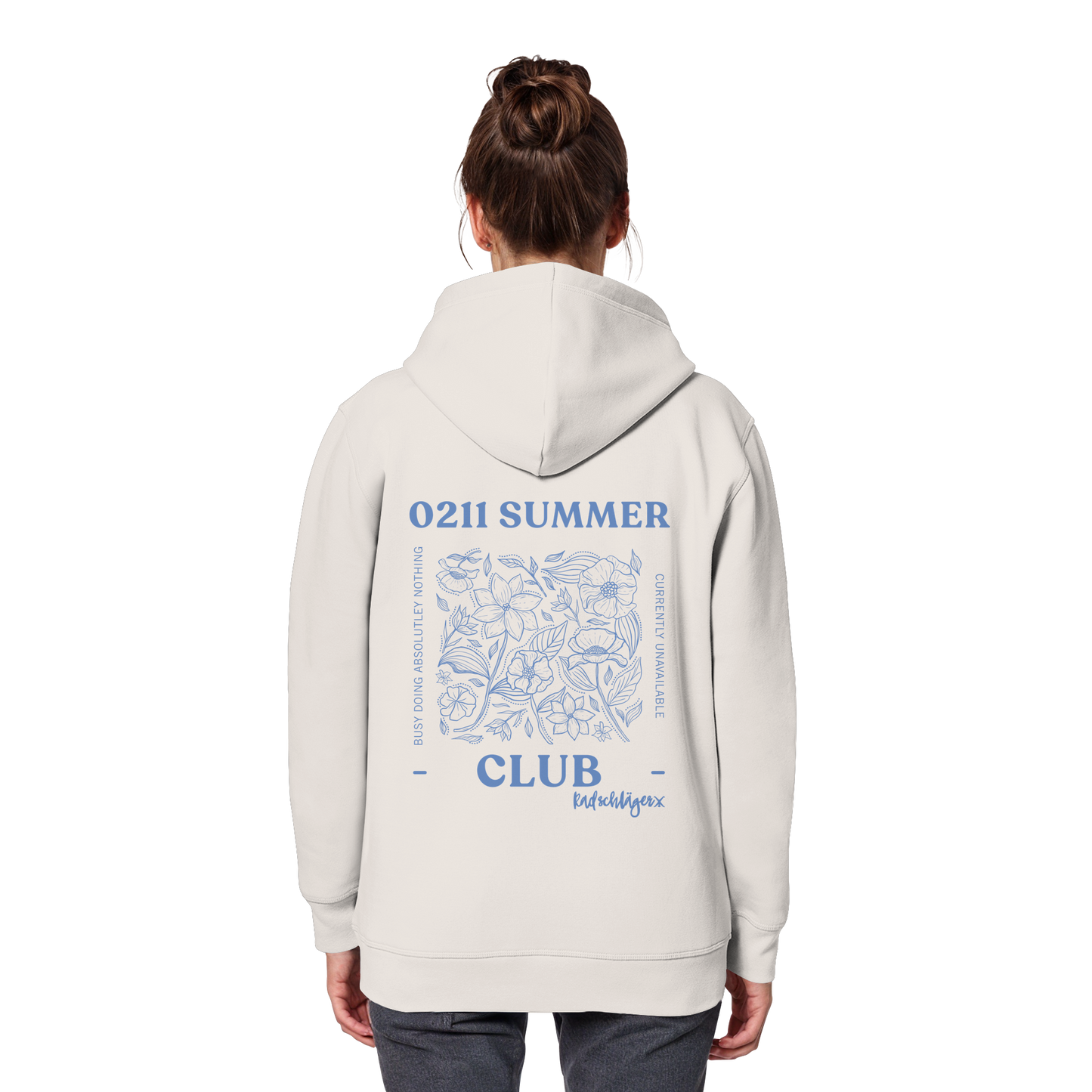 0211 Summer Club - Botanical Drift - Organic Basic Hoodie