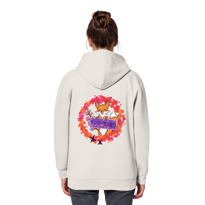 Japan - Fox - Red - Organic Basic Hoodie