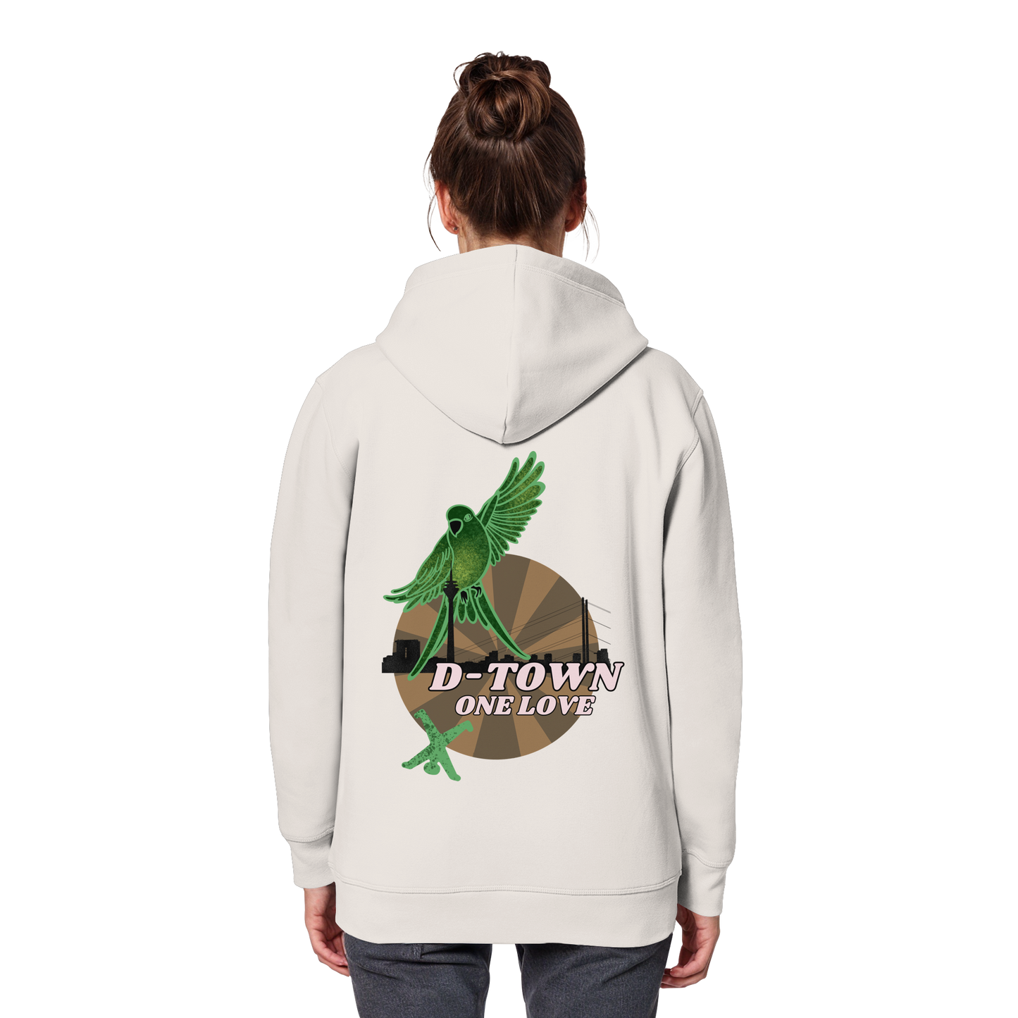 Rising Bird - Maron - Organic Basic Hoodie