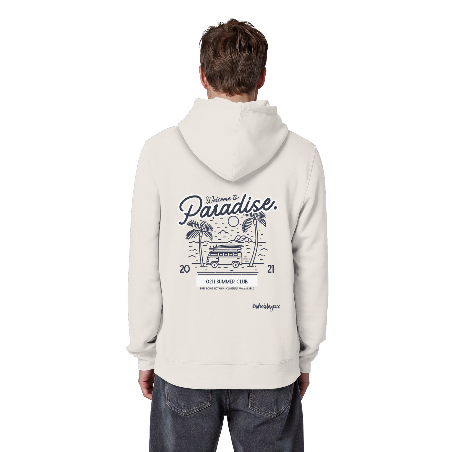 0211 Summer Club - Welcome to Paradise - Organic Basic Hoodie