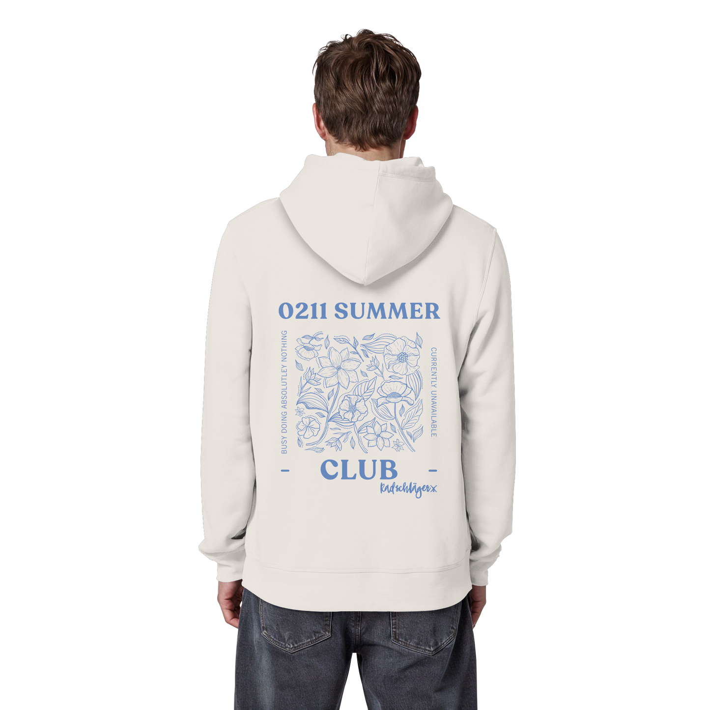 0211 Summer Club - Botanical Drift - Organic Basic Hoodie