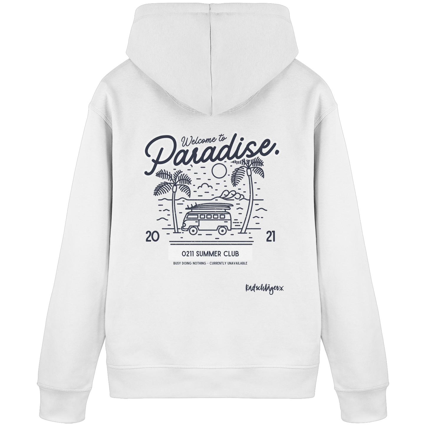0211 Summer Club - Welcome to Paradise - Organic Basic Hoodie