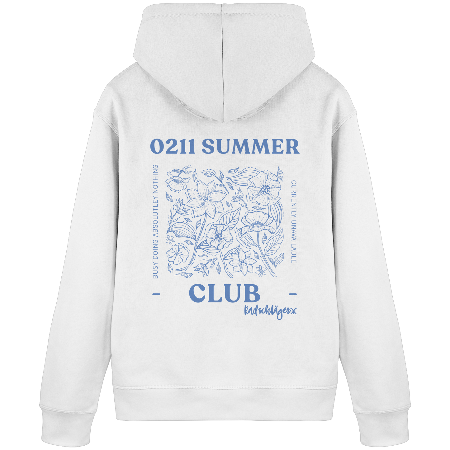 0211 Summer Club - Botanical Drift - Organic Basic Hoodie