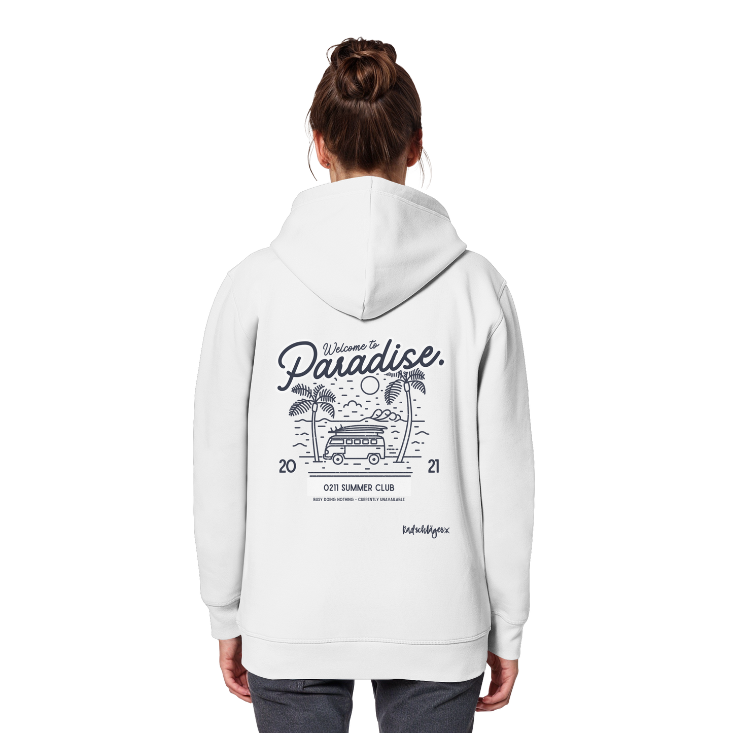 0211 Summer Club - Welcome to Paradise - Organic Basic Hoodie