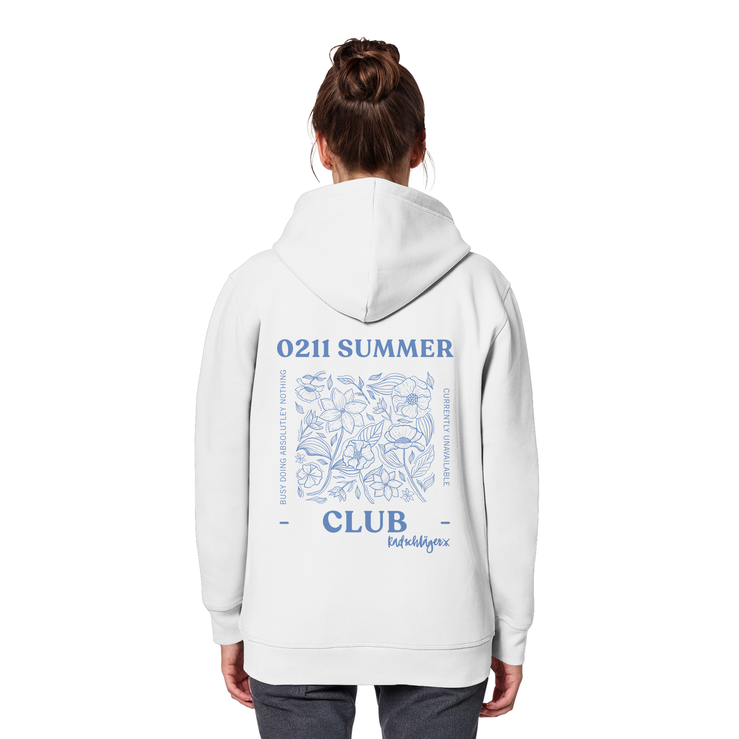 0211 Summer Club - Botanical Drift - Organic Basic Hoodie