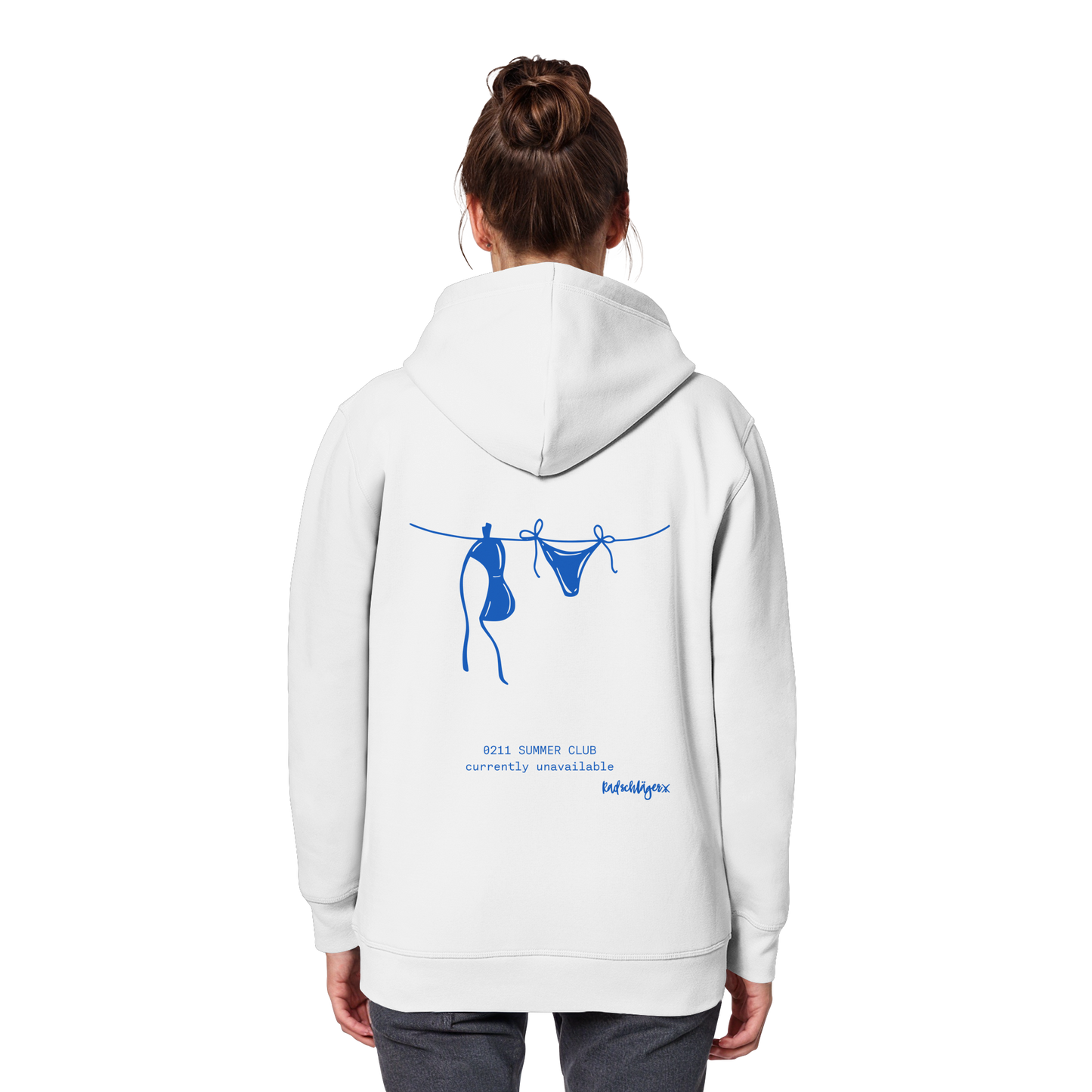 0211 Summer Club - Drying Off - Organic Basic Hoodie