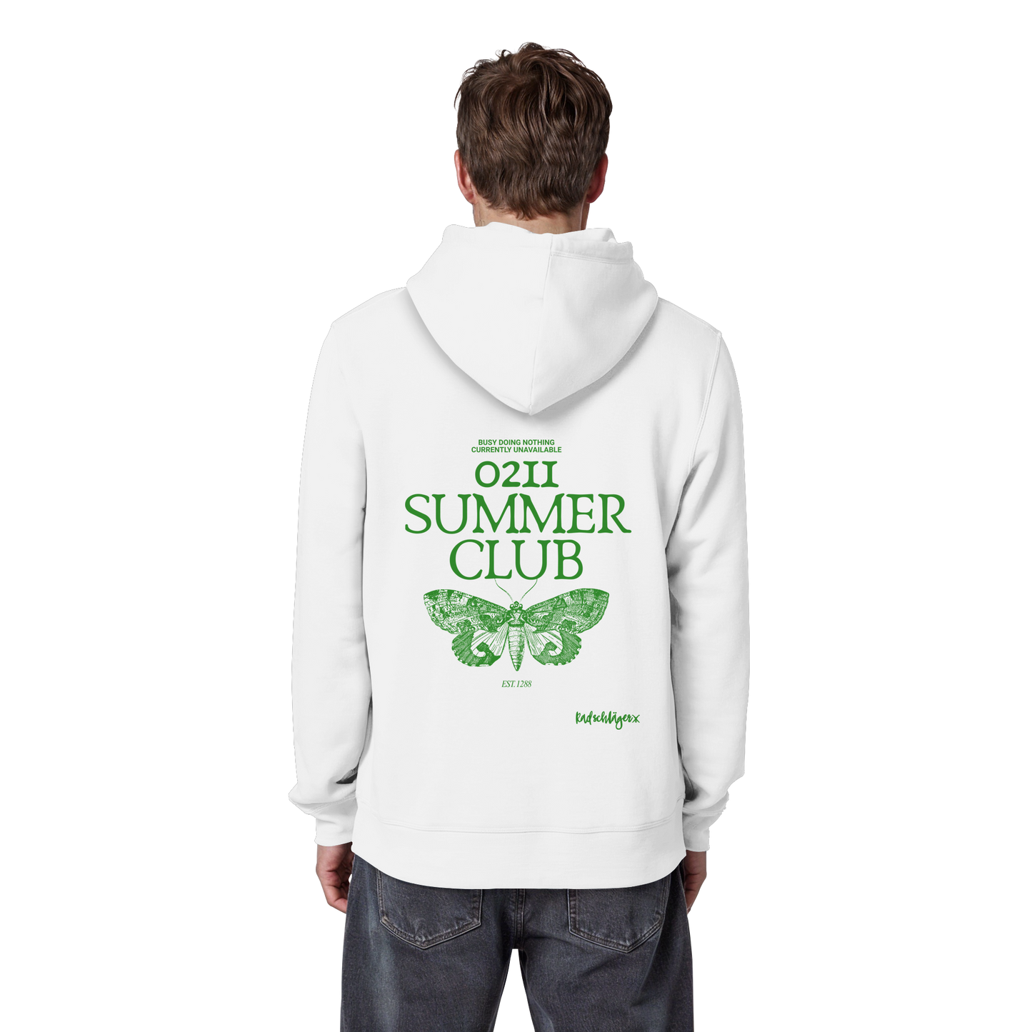 0211 Summer Club - Green Escape - Organic Basic Hoodie