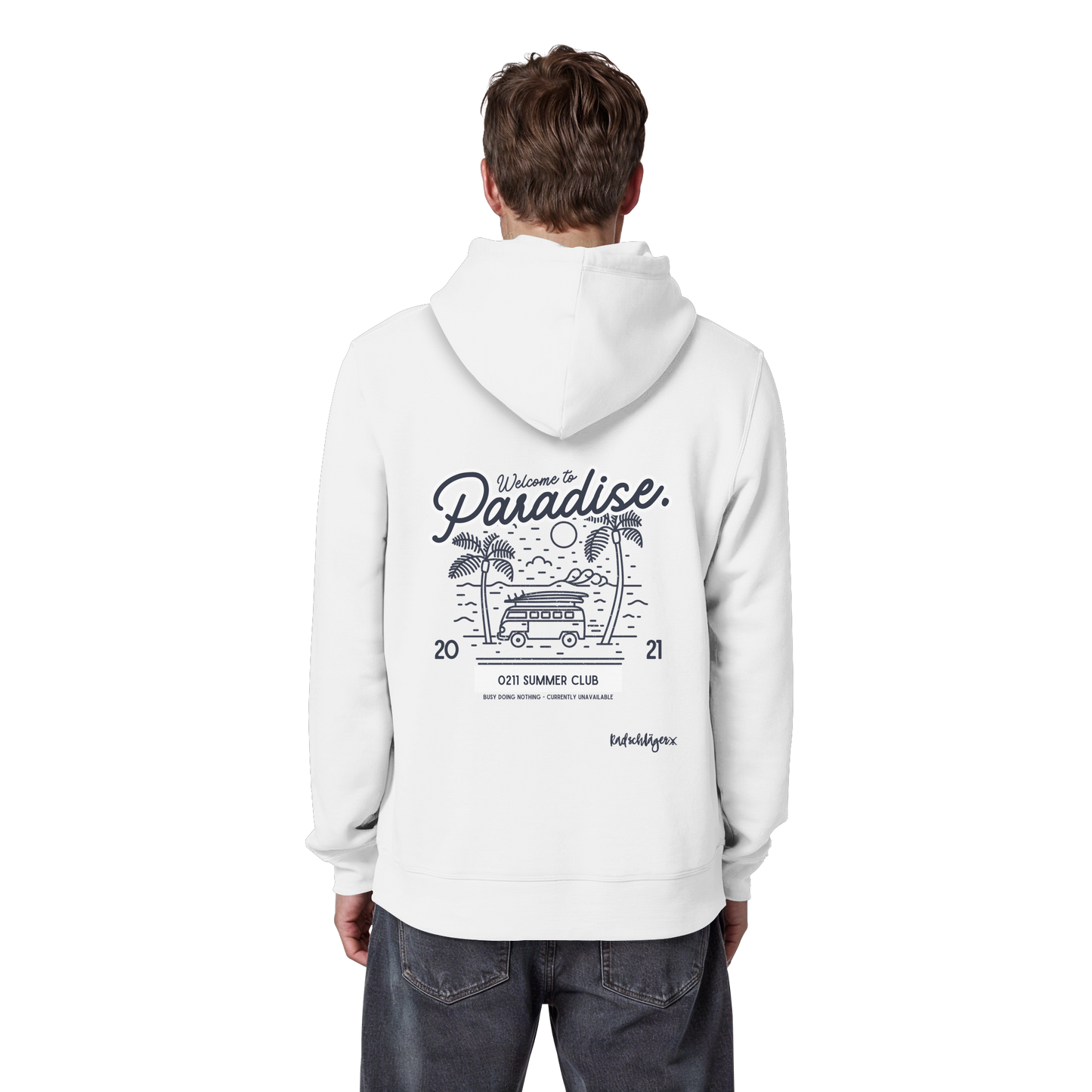 0211 Summer Club - Welcome to Paradise - Organic Basic Hoodie