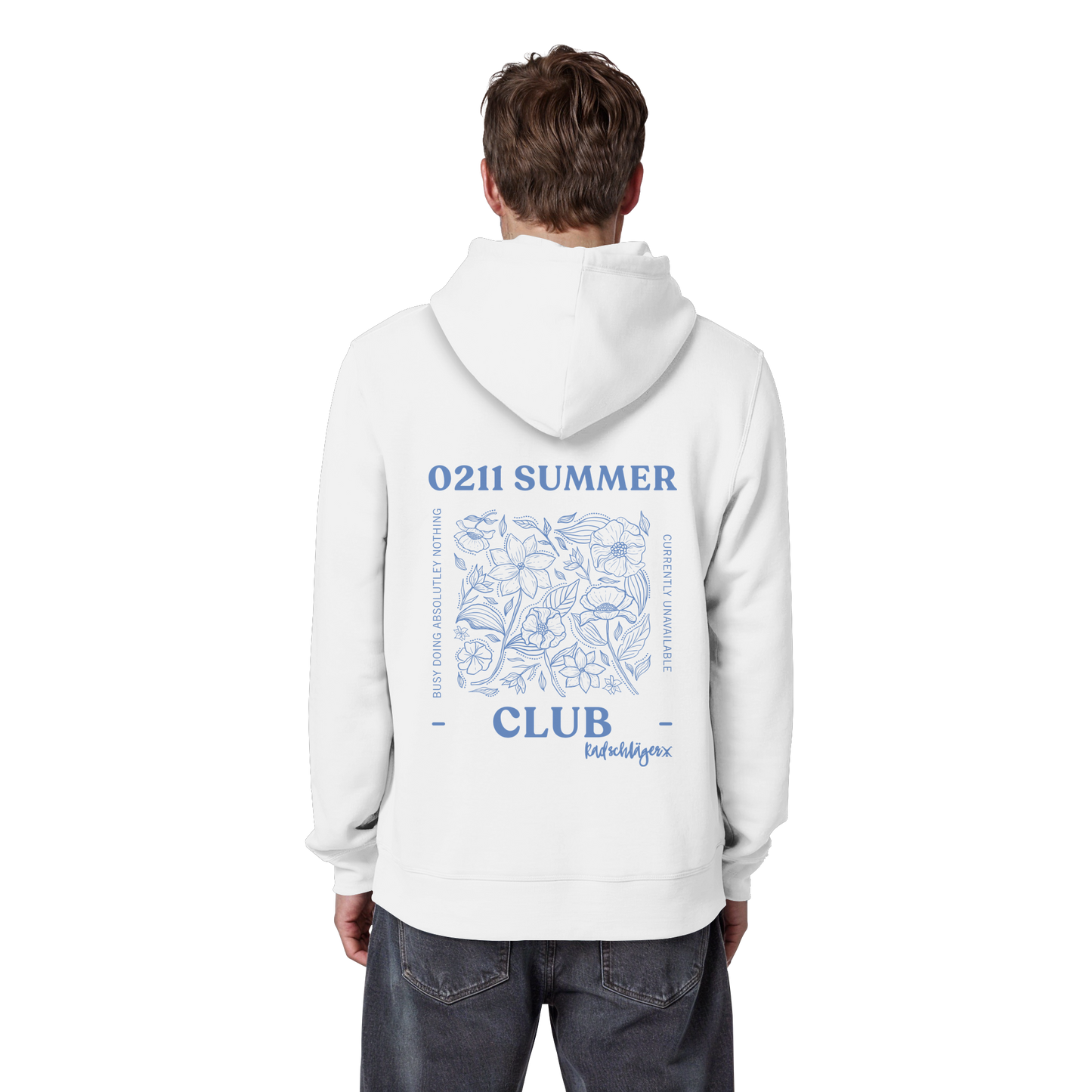 0211 Summer Club - Botanical Drift - Organic Basic Hoodie