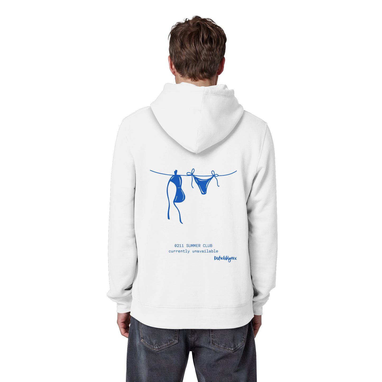 0211 Summer Club - Drying Off - Organic Basic Hoodie