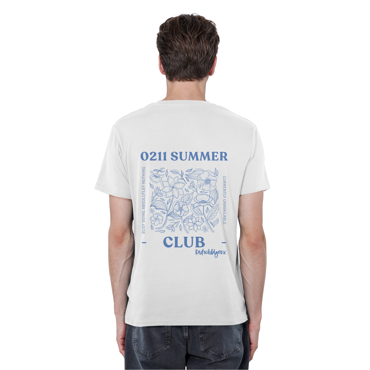 0211 Summer Club - Botanical Drift - Organic Basic Shirt