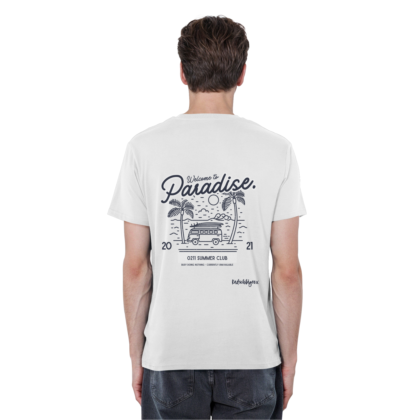 0211 Summer Club - Welcome to Paradise - Organic Basic Shirt