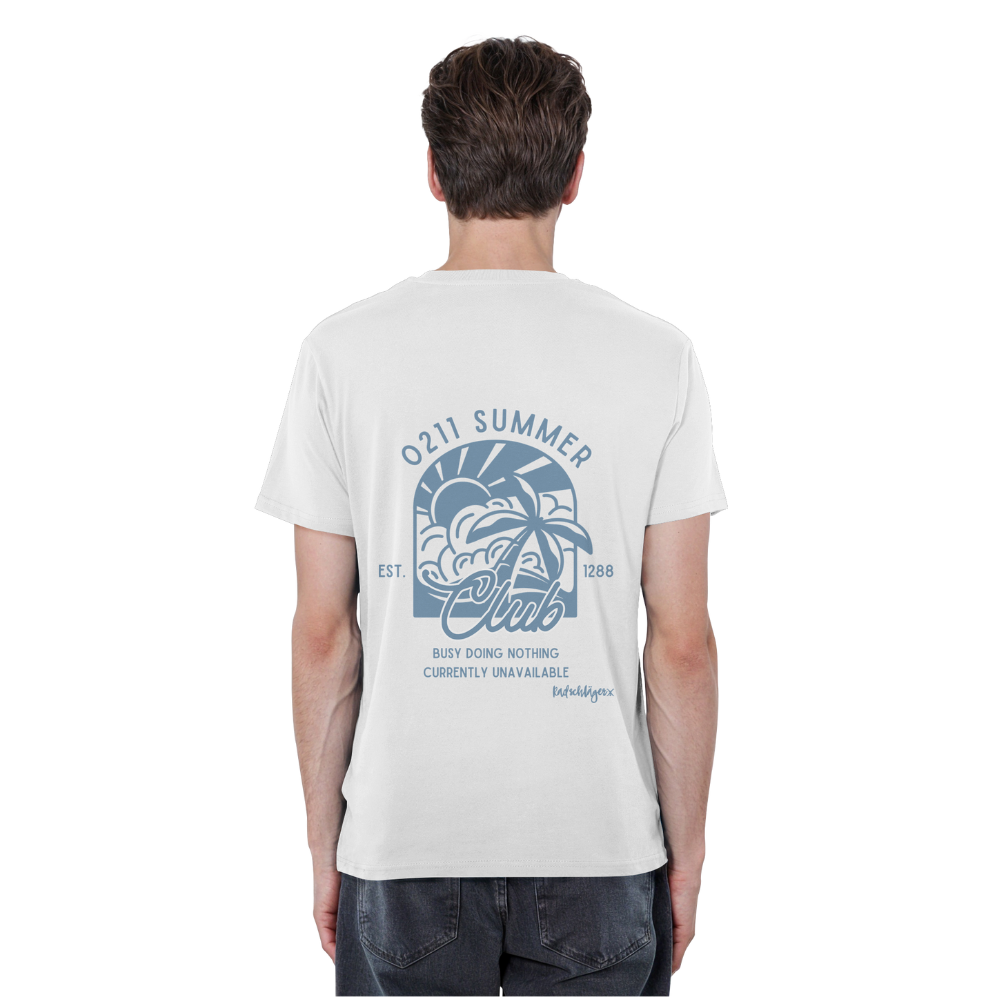 0211 Summer Club - Sunset Routine - Organic Basic Shirt