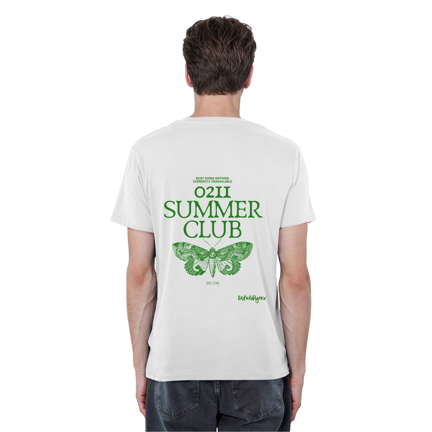 0211 Summer Club - Green Escape - Organic Basic Shirt
