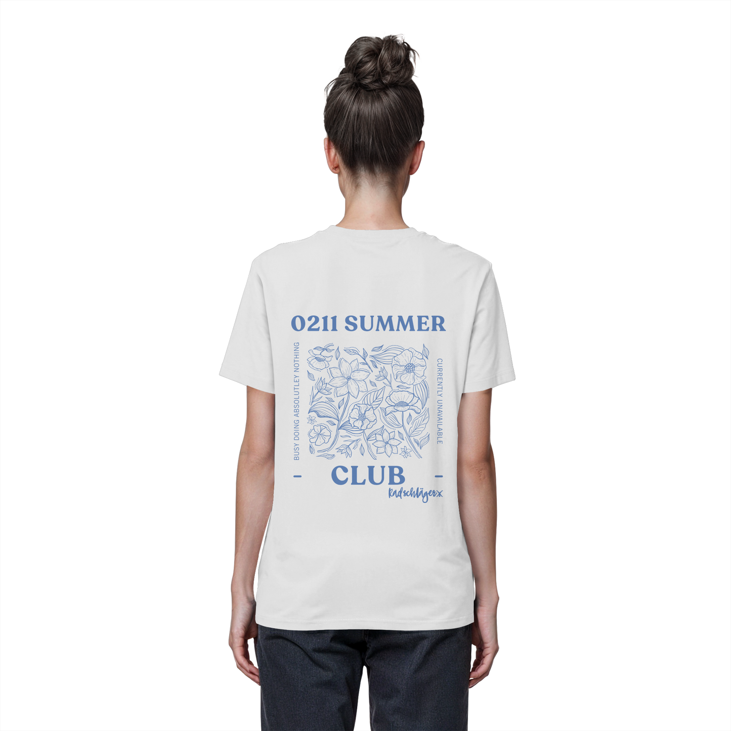 0211 Summer Club - Botanical Drift - Organic Basic Shirt
